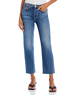Re/done Originals High Waist Stovepipe Jeans In Mid 70's
