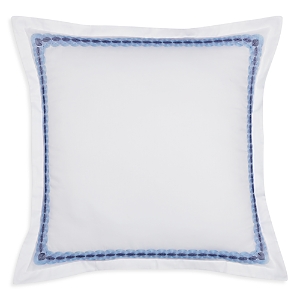 Amalia Home Collection Arcada Euro Sham - 100% Exclusive In White/blue