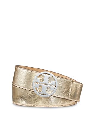 Tory Burch Miller Metallic Leather Belt Bloomingdale's