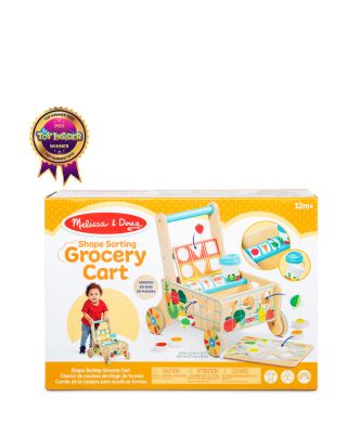 Wooden Shape Sorting Grocery Cart - Ages 2+