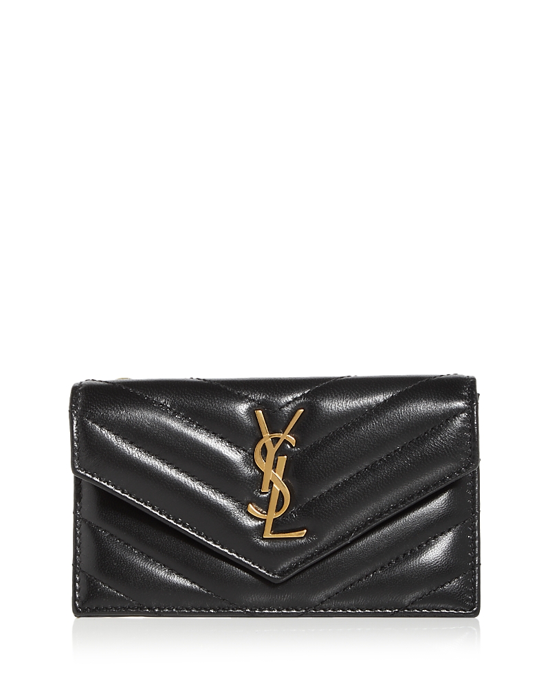 Saint Laurent Cassandre Matelasse Flap Card Case