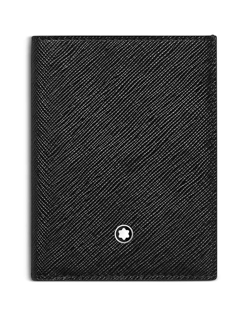 Montblanc Sartorial Leather Mini Wallet In Black