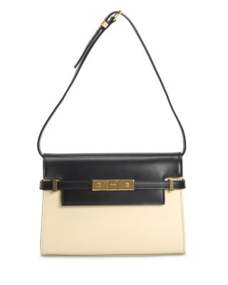 Saint Laurent Manhattan Color Blocked Small Leather Shoulder Bag Bloomingdale s