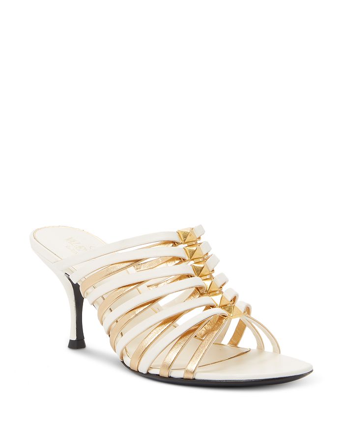 Valentino Garavani - Women's Rockstud Kitten Heel Slides