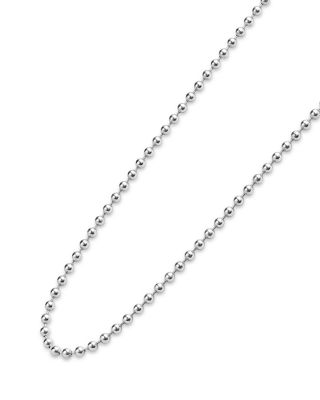 18K Yellow Gold & Sterling Silver Signature Caviar Toggle Necklace, 18"