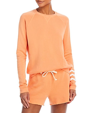 Shop Sol Angeles Waves Sweatshirt In Guava