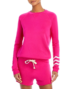 Shop Sol Angeles Waves Sweatshirt In Dahlia