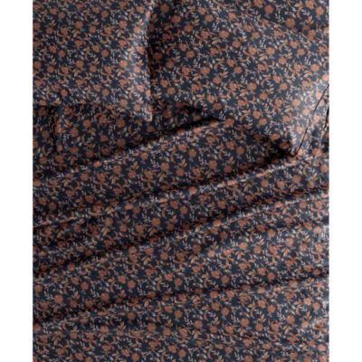 Jacobean Floral 3pc Cotton Quilt Set, Queen