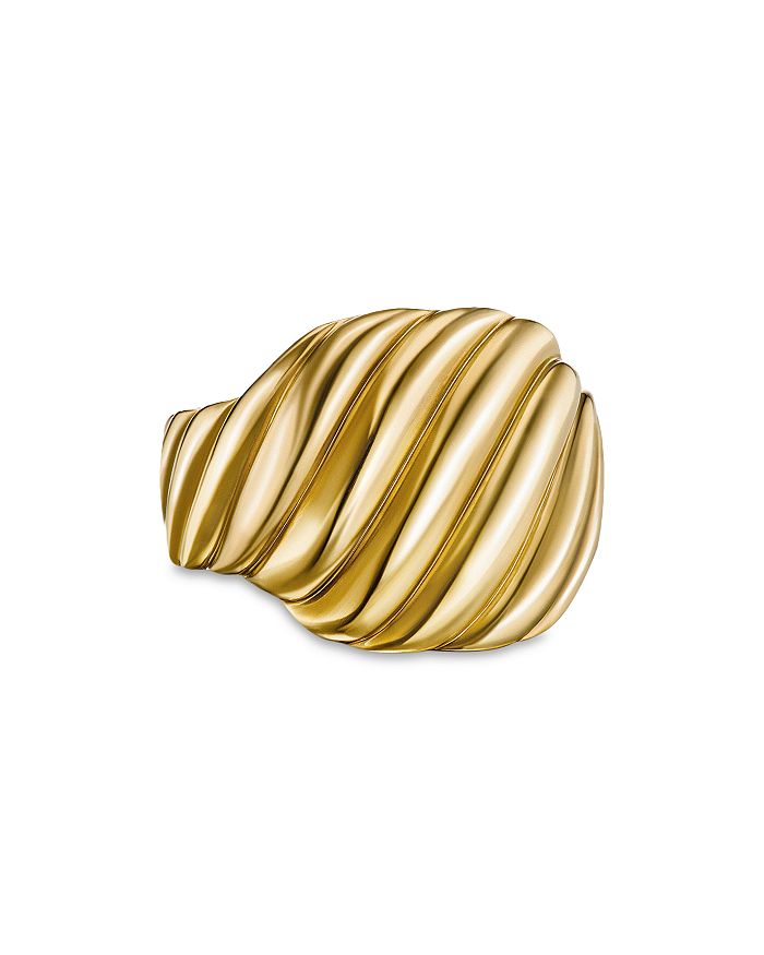 David Yurman - 18K Yellow Gold Sculpted Cable Contour Ring