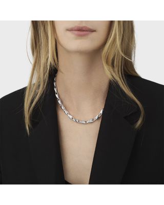Reflect Sterling Silver Medium Link Necklace, 19.29"