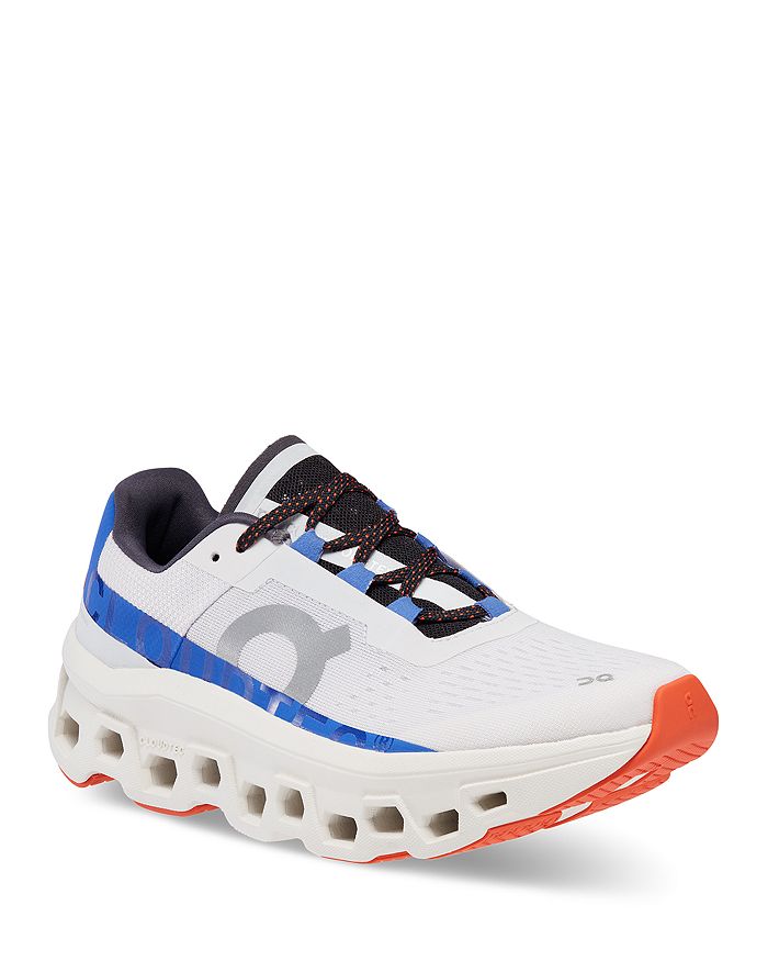 Shop On Women's Cloudmster Lace Up Running Sneakers In Frost/cobalt