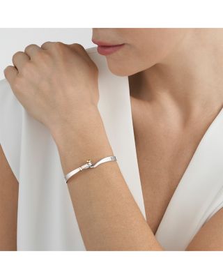 18K Yellow Gold & Sterling Silver Torun Bangle Bracelet