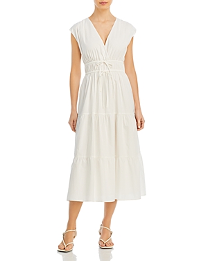 Rails Lucia Drawstring Waist Midi Dress In White