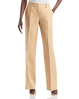 Lafayette 148 Sullivan High-rise Wide-leg Pants In Dune
