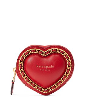 kate spade new york - Amour Puffy Leather Heart Coin Purse