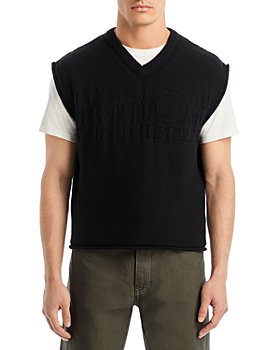 MM6 Maison Margiela - Wool Blend V Neck Sweater Vest 