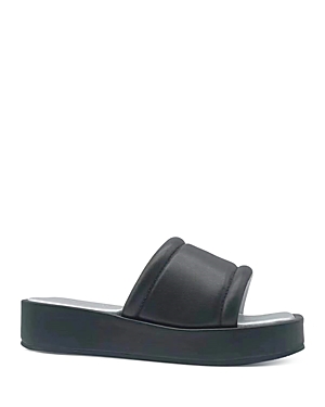Shop Kenneth Cole Women's Andreanna Slip On Platform Sandals In Black