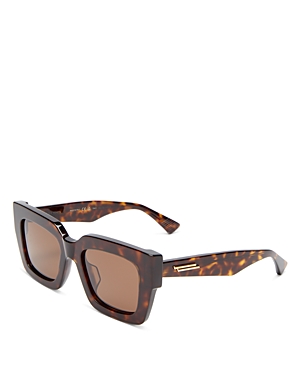 BOTTEGA VENETA SQUARE SUNGLASSES, 52MM