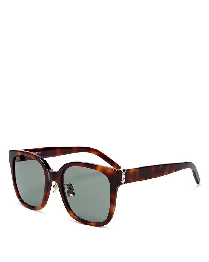 Saint Laurent Square Sunglasses, 55mm | Bloomingdale's