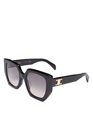 Celine Triomphe Butterfly Sunglasses, 55mm In Black/gray Gradient