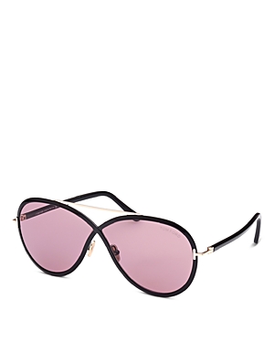TOM FORD MARCOLIN RICKIE ROUND SUNGLASSES, 65MM