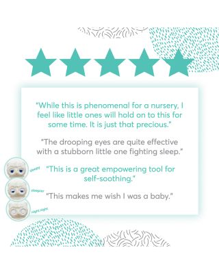 Baby Sleepy Eyes Owl Bedtime Soother Plush Night Light & Sound Machine, 8" - Ages 0+