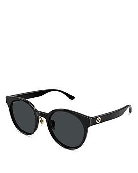 Gucci -  Minimal Round Sunglasses, 54mm