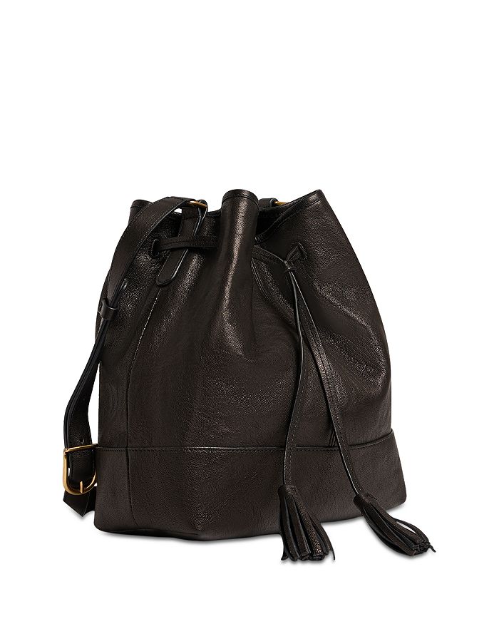 Gerard Darel - Jane Small Leather Drawstring Bucket Bag