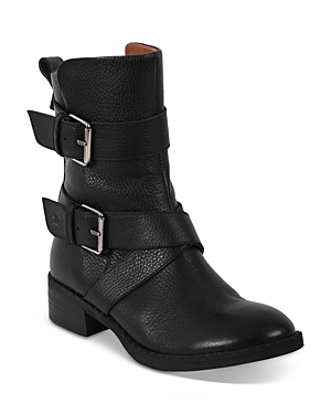 Shop Gentle Souls By Kenneth Cole Women's Best Double Buckle Boots In Black