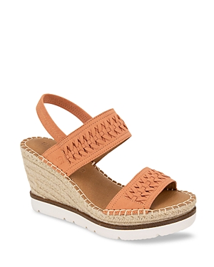 GENTLE SOULS BY KENNETH COLE GENTLE SOULS BY KENNETH COLE WOMEN'S ELYSSA STRAPPY SLINGBACK ESPADRILLE WEDGE SANDALS