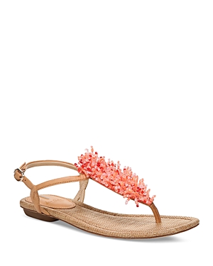 Sam Edelman Women's Brinda Bead Embellished Thong Sandals In Natural Sand
