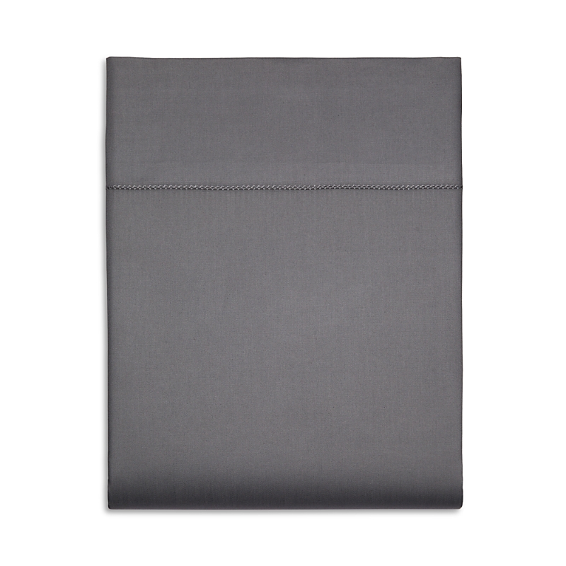 Hudson Park Collection 680tc Flat Sateen Sheet, Twin - Exclusive In Charcoal