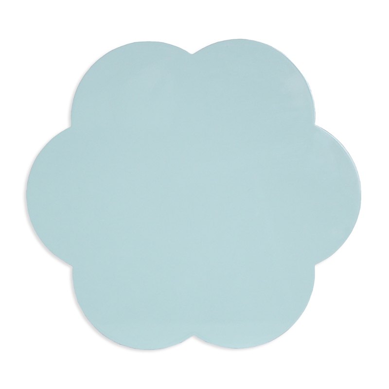 Addison Ross Scalloped Lacquer 16 Placemats, Set Of 4 In Eau De Nil