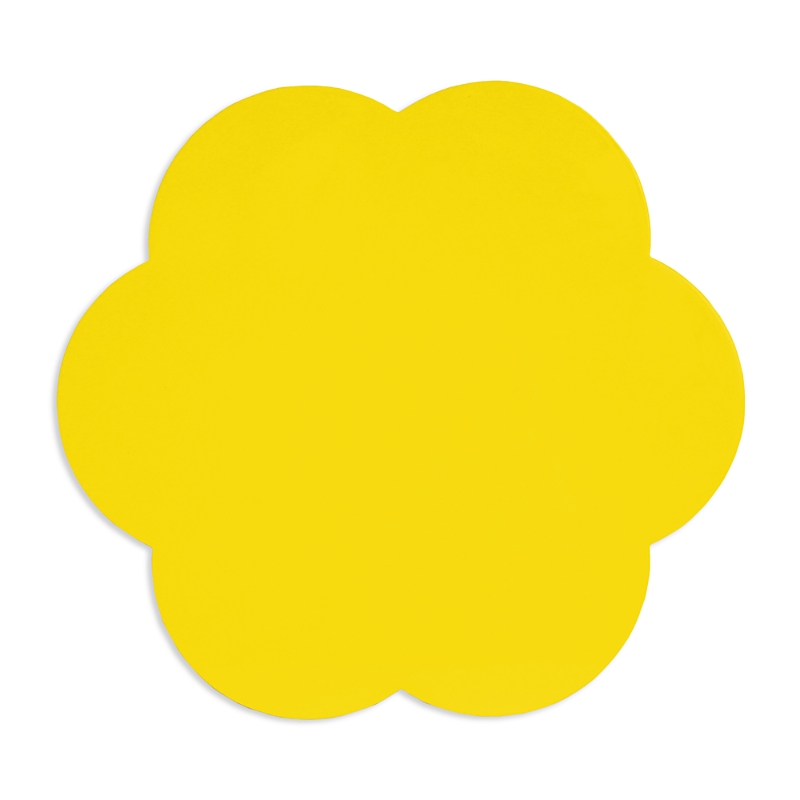 Addison Ross Scalloped Lacquer 16 Placemats, Set Of 4 In Yellow