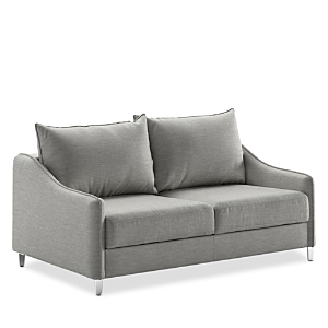 Luonto Oslo Queen Size Sleeper Loveseat In Chrome Oliver 173