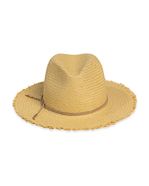 Shop Hat Attack Classic Fringed Travel Hat In Tan