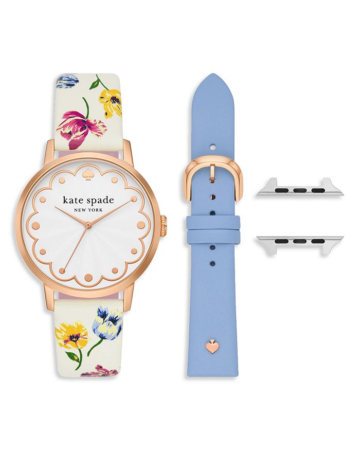 kate spade new york Classic Watch Head & Apple Watch® Strap Set |  Bloomingdale's