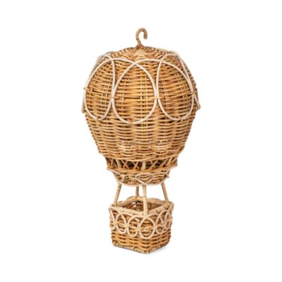 Provence Rattan Whitewash Large Hot Air Balloon Basket