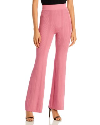 Soleima Rib Knit Pants In Cashmere Rose