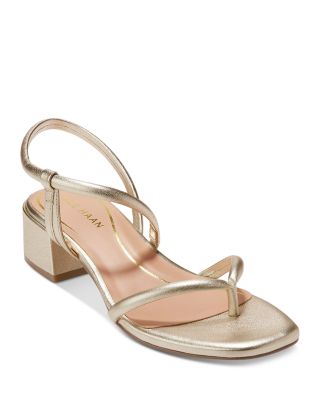 Cole Haan Women s Calli Slip On Thong Slingback Sandals In Gold