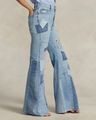 Ralph Lauren denim flare pants 00s’ 9 Novah High-Rise Wide-Leg Jean