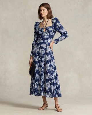 Ralph Lauren Cotton Keyhole Dress Bloomingdale s