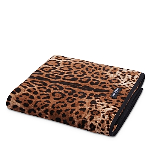 Dolce & Gabbana Bath Towel In Leopard