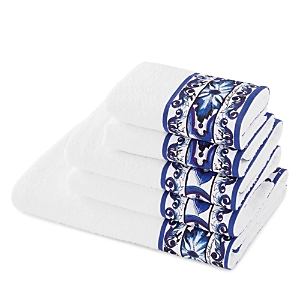 Dolce & Gabbana Bath Towels Set In Open Blue