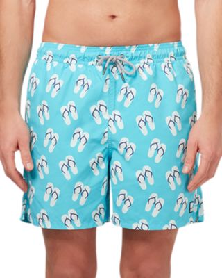 TOM & TEDDY - Flip Flop Print 6" Swim Trunks
