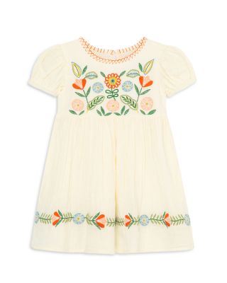 folk embroidered dress Floral Embroidered Maxi Folk Dress main image 0