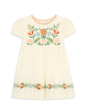 Peek Girls' Embroidered Folk Flowers Dress - Baby In Multi