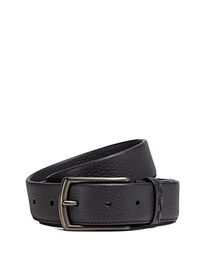 Shop Zegna Z Lux Black Leather Belt