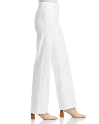 Clayton High Rise Wide Leg Jeans in Blanc