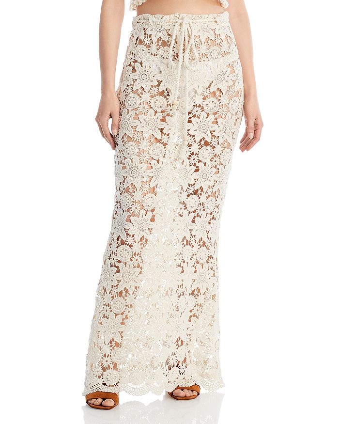 White maxi skirt queen store